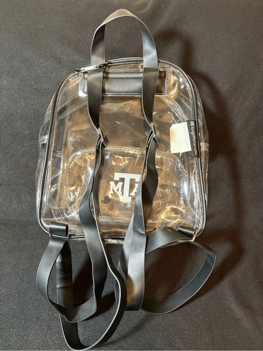 Texas A&M Aggies Logobrands Clear Stadium Backpack Official NCAA Licensed